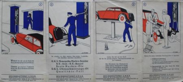 Reichskraftsprit Tankdienst Roadmap Berlin 1934 (9263)